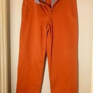 LL BEAN MEN'S CHINO BRONZE/TAN KHAKI NATURAL FIT PANTS 34X32